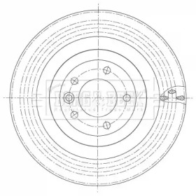 Тормозной диск (BORG & BECK: BBD6107S)