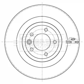 Тормозной диск (BORG & BECK: BBD6108S)