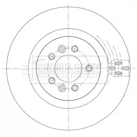 Тормозной диск (BORG & BECK: BBD6110S)