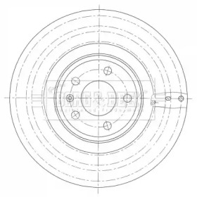 Тормозной диск (BORG & BECK: BBD6122S)