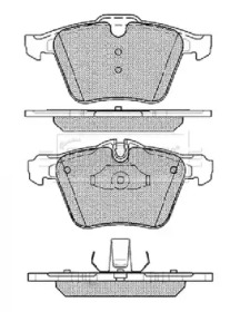 Комплект тормозных колодок (BORG & BECK: BBP2444)