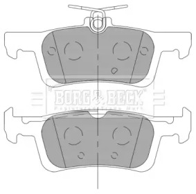 Комплект тормозных колодок (BORG & BECK: BBP2462)