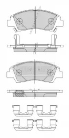 Комплект тормозных колодок (BORG & BECK: BBP2484)