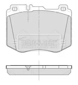 Комплект тормозных колодок (BORG & BECK: BBP2500)