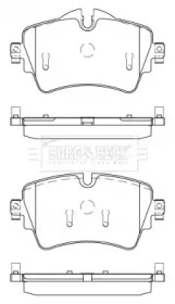 Комплект тормозных колодок (BORG & BECK: BBP2526)