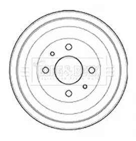 Тормозный барабан (BORG & BECK: BBR7253)