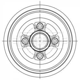 Тормозный барабан (BORG & BECK: BBR7260)