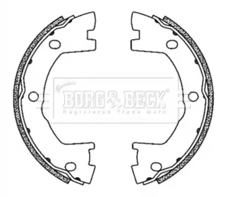 Комлект тормозных накладок (BORG & BECK: BBS6503)