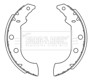 Комлект тормозных накладок (BORG & BECK: BBS6231)