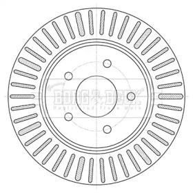 Тормозной диск (BORG & BECK: BBD5424)