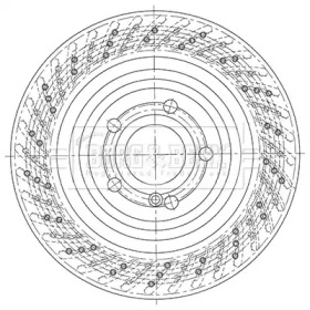 Тормозной диск (BORG & BECK: BBD5448)