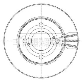 Тормозной диск (BORG & BECK: BBD5449)