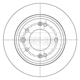 Тормозной диск (BORG & BECK: BBD5450)