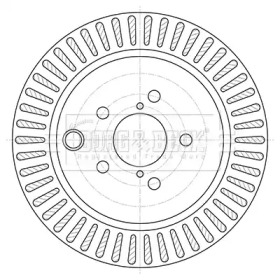 Тормозной диск (BORG & BECK: BBD5455)