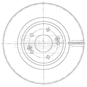 Тормозной диск (BORG & BECK: BBD6112S)