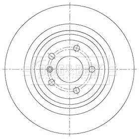 Тормозной диск (BORG & BECK: BBD6119S)