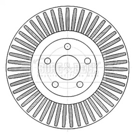 Тормозной диск (BORG & BECK: BBD6124S)