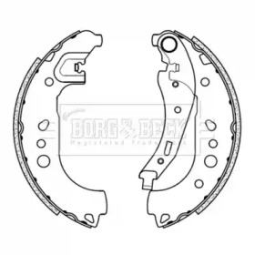 Комлект тормозных накладок (BORG & BECK: BBS6508)