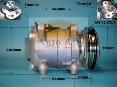 Компрессор (AUTO AIR GLOUCESTER: 14-1250)