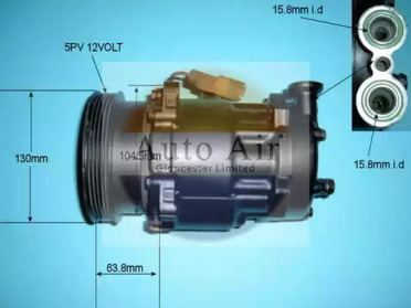 Компрессор (AUTO AIR GLOUCESTER: 14-1855R)