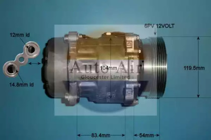 Компрессор (AUTO AIR GLOUCESTER: 14-1164)