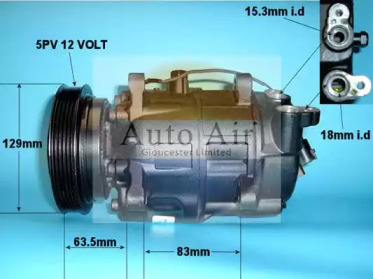 Компрессор (AUTO AIR GLOUCESTER: 14-0262R)