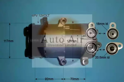 Компрессор (AUTO AIR GLOUCESTER: 14-1138P)