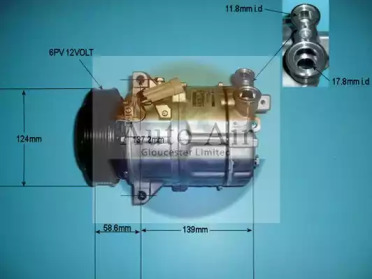 Компрессор (AUTO AIR GLOUCESTER: 14-8628)