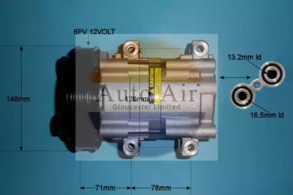 Компрессор (AUTO AIR GLOUCESTER: 14-0233P)