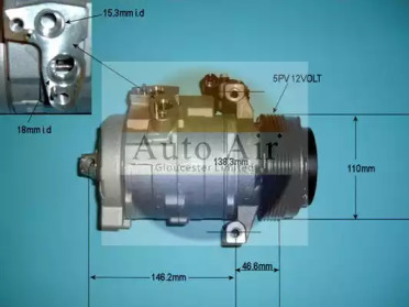 Компрессор (AUTO AIR GLOUCESTER: 14-9722P)