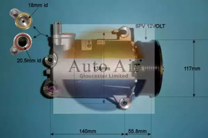 Компрессор (AUTO AIR GLOUCESTER: 14-1048)