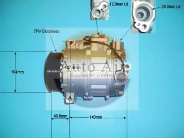 Компрессор (AUTO AIR GLOUCESTER: 14-6204P)