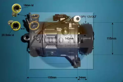 Компрессор (AUTO AIR GLOUCESTER: 14-0075)