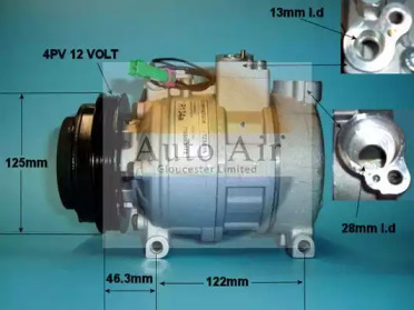 Компрессор (AUTO AIR GLOUCESTER: 14-1173P)