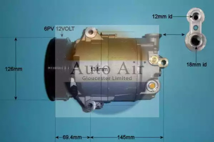 Компрессор (AUTO AIR GLOUCESTER: 14-2074P)