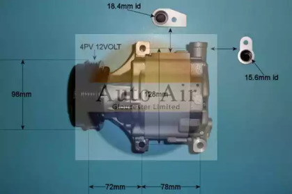 Компрессор (AUTO AIR GLOUCESTER: 14-2078)