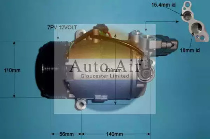 Компрессор (AUTO AIR GLOUCESTER: 14-2084P)