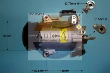 Компрессор (AUTO AIR GLOUCESTER: 14-1053)