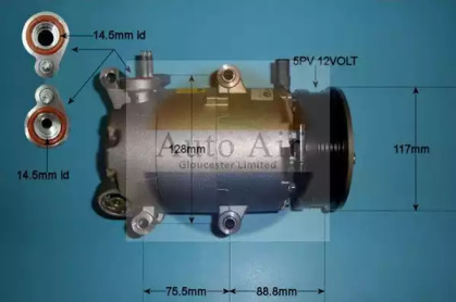 Компрессор (AUTO AIR GLOUCESTER: 14-0208)