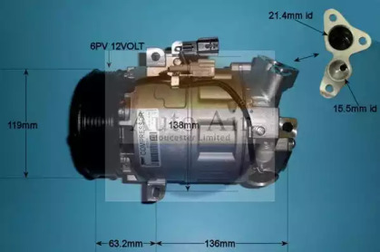 Компрессор (AUTO AIR GLOUCESTER: 14-0343)