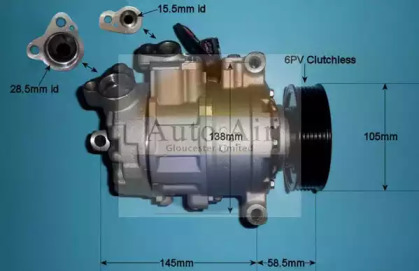 Компрессор (AUTO AIR GLOUCESTER: 14-9657P)