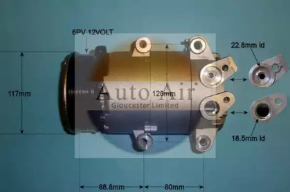 Компрессор (AUTO AIR GLOUCESTER: 14-1054P)