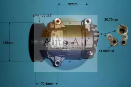 Компрессор (AUTO AIR GLOUCESTER: 14-1111)