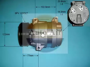 Компрессор (AUTO AIR GLOUCESTER: 14-1113P)