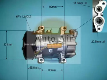 Компрессор (AUTO AIR GLOUCESTER: 14-7482P)