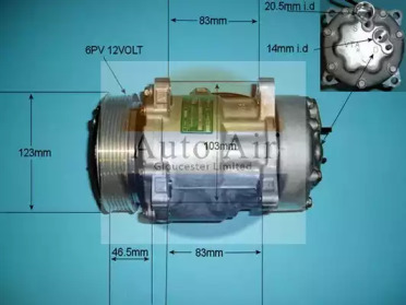 Компрессор (AUTO AIR GLOUCESTER: 14-7808)