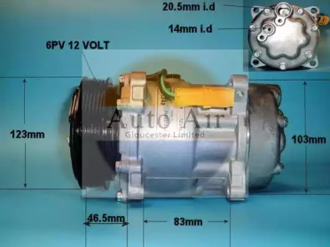 Компрессор (AUTO AIR GLOUCESTER: 14-7808P)