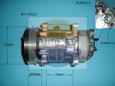 Компрессор (AUTO AIR GLOUCESTER: 14-1437)