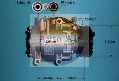 Компрессор (AUTO AIR GLOUCESTER: 14-1029P)