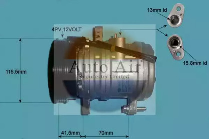 Компрессор (AUTO AIR GLOUCESTER: 14-1018)